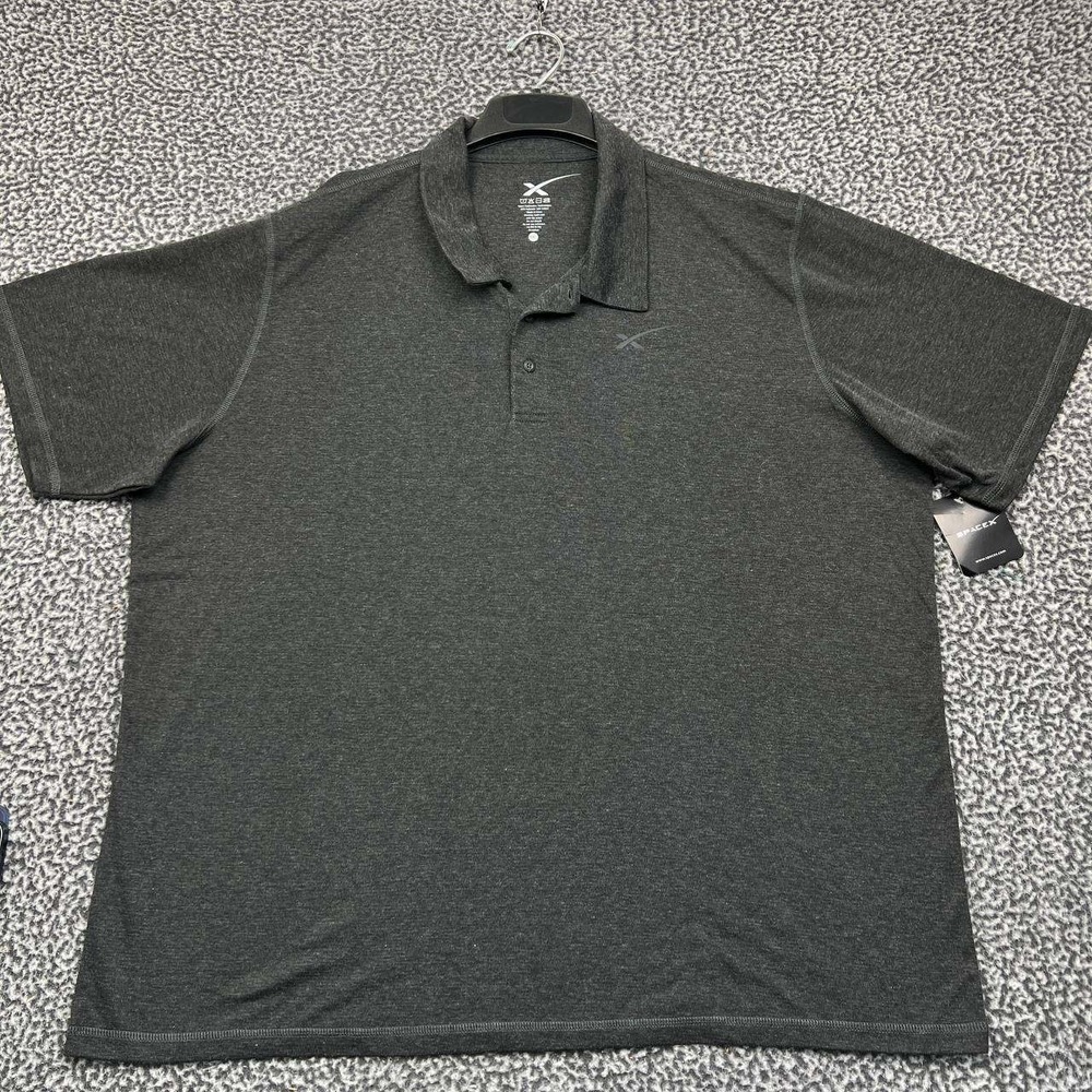 SpaceX Polo Shirt Men XXXXL Gray Short Sleeve Collared New 4XL